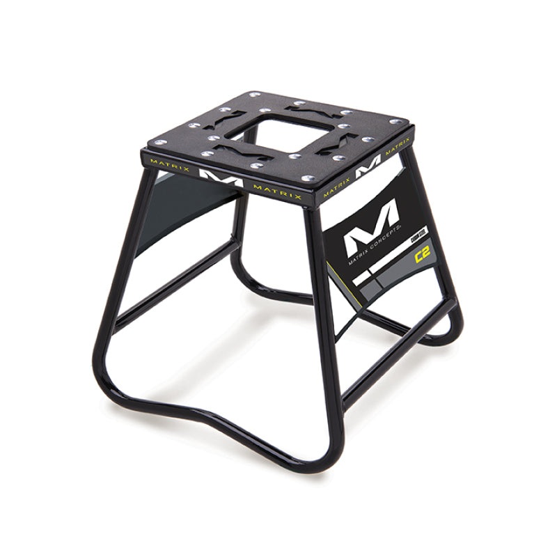 Matrix Concepts C2 Mini Steel Stand with Nameplate – Black