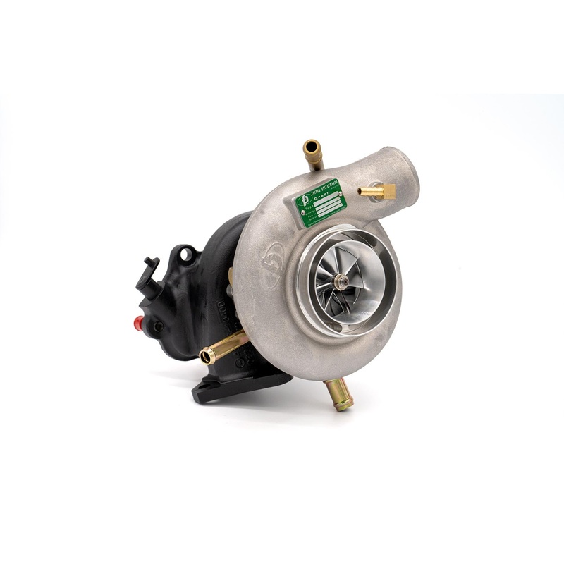 Forced Performance FP GREEN Turbocharger 84mm 8cm IWG w/ Oil Feed Line Subaru STI 2004+ / WRX 2002-2007 | 2025110
