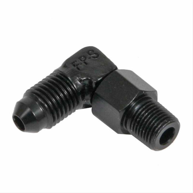 Fragola -10AN x 1/2 NPT 90 Degree Swivel – Black