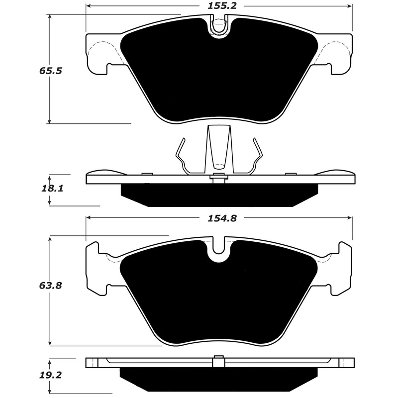 Porterfield Brake Pads for 2016 BMW 528 Series