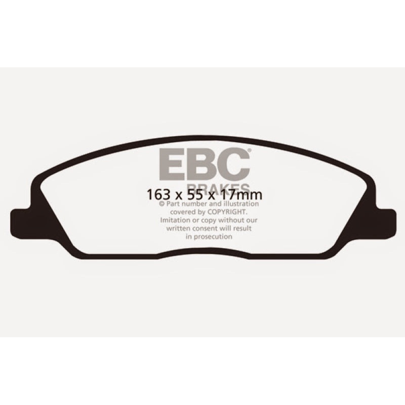 EBC 10-14 Ford Mustang 3.7 Ultimax2 Front Brake Pads