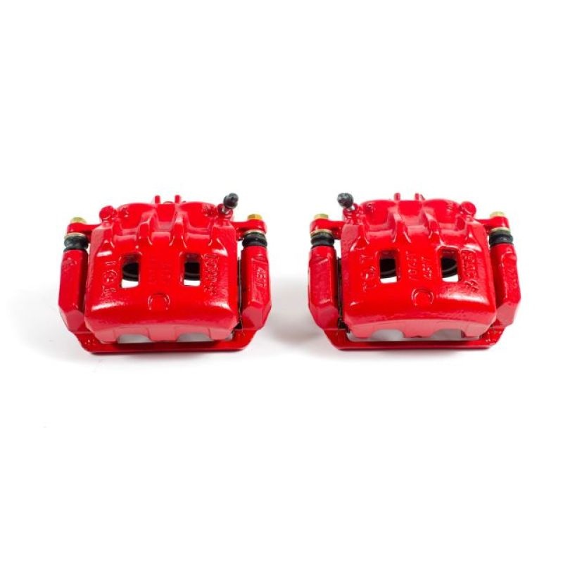 Power Stop 98-02 Subaru Forester Front Red Calipers w/Brackets – Pair