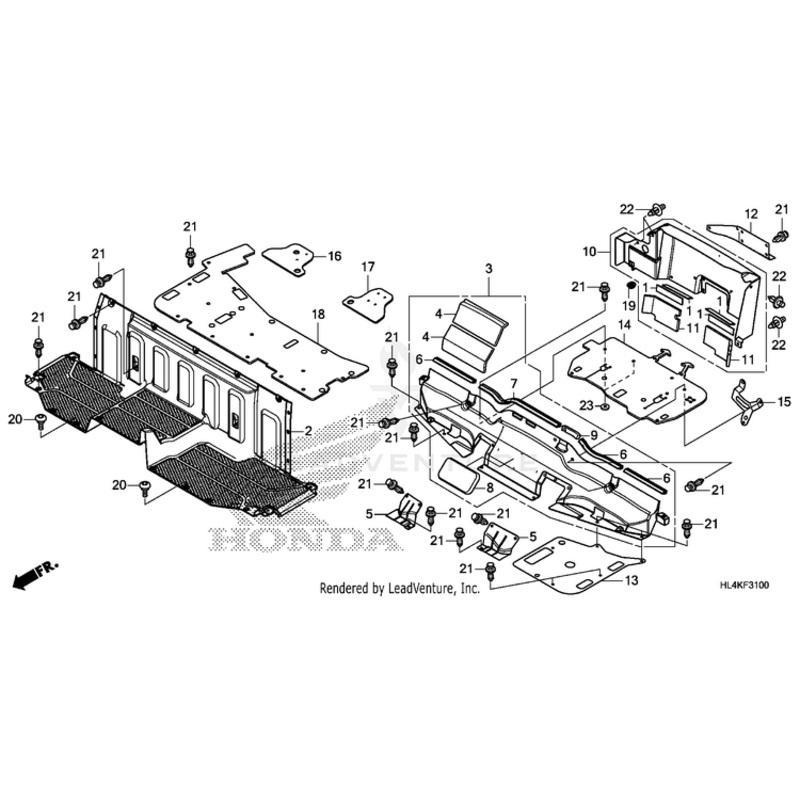 Grommet, Side Cover by Honda