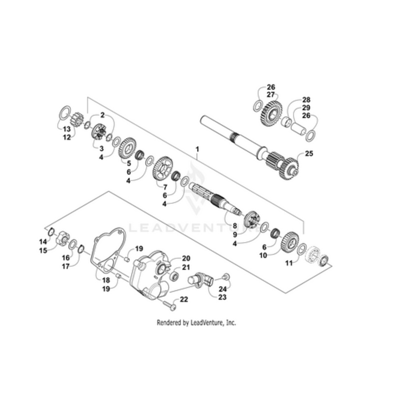 Countershaft Assembly – Uc (Inc. 2-10) by Arctic Cat