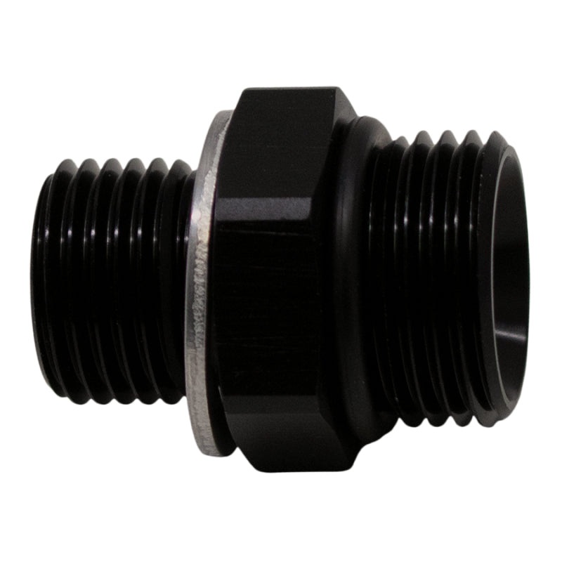 DeatschWerks 8AN ORB Male to M16 X 1.5 Metric Male (Incl O-Ring and Washer) – Anodized Matte Black