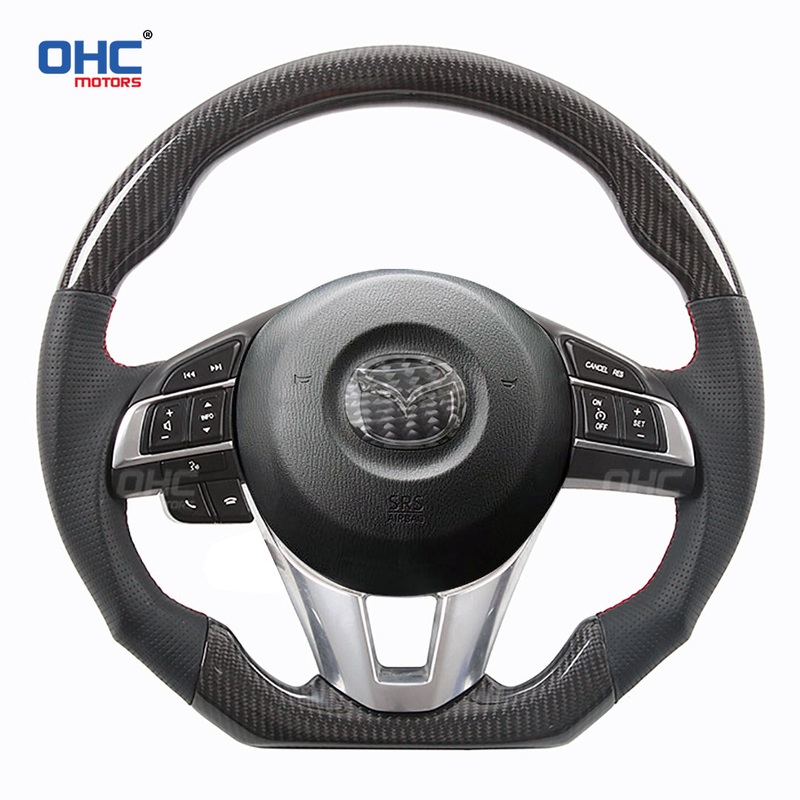 OHC Motors Carbon Fiber Steering Wheel for Mazda 3, CX-5 B62S-32-982-02