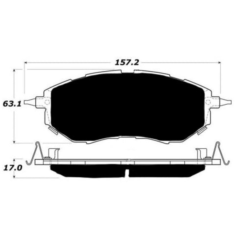 Porterfield Brake Pads for 2006 SUBARU LEGACY SEDAN 2.5 GT