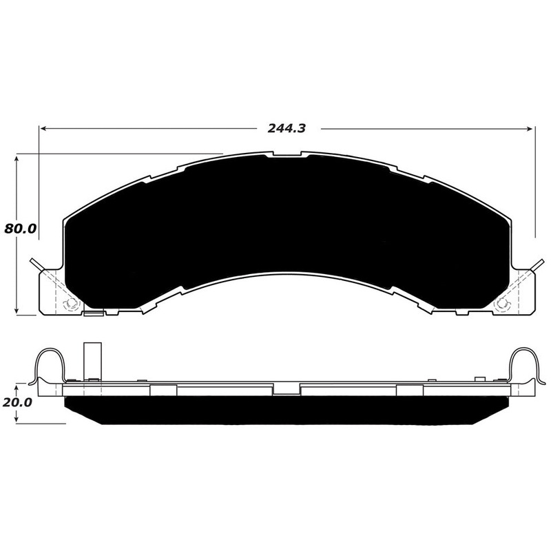 Porterfield Brake Pads for 2009 DODGE RAM- 4500,5500