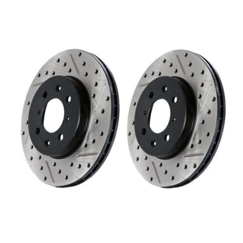 StopTech 6/02-05 Nissan 350Z / 8/02-04 Infiniti G35 Four Wheel Slotted & Drilled Sport Brake Kit