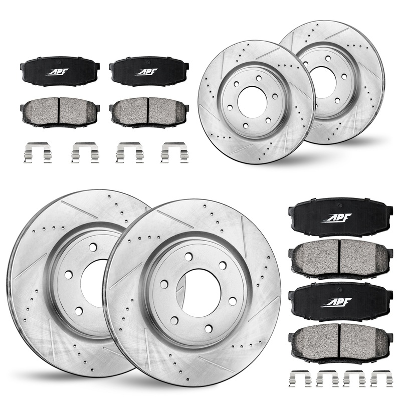 APF Full Brake Kit Rotors and Pads for Chevrolet Avalanche 1500 2002