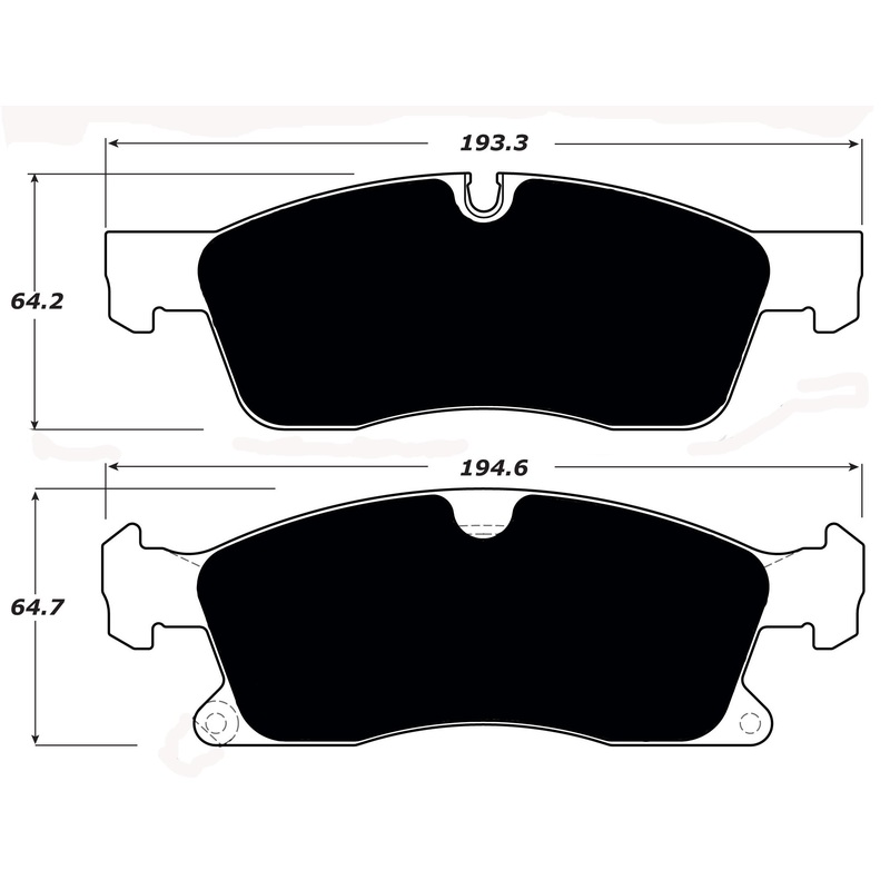 Porterfield Brake Pads for 2016 MERCEDES-BENZ GL450