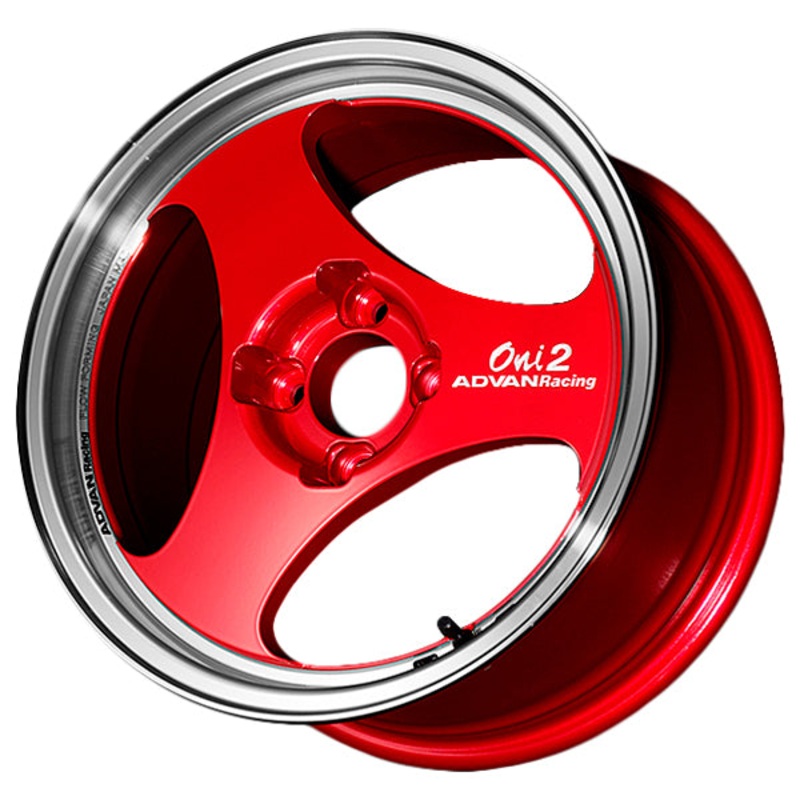 Advan Oni2 Wheel – 15×6.5 +35 | 4×100 | Machining & Racing Candy Red