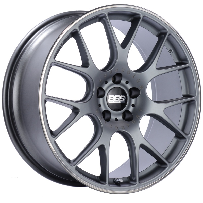 BBS CH-R 20×9.5 5×114.3 ET40 CB66 Satin Titanium Polished Rim Protector Wheel