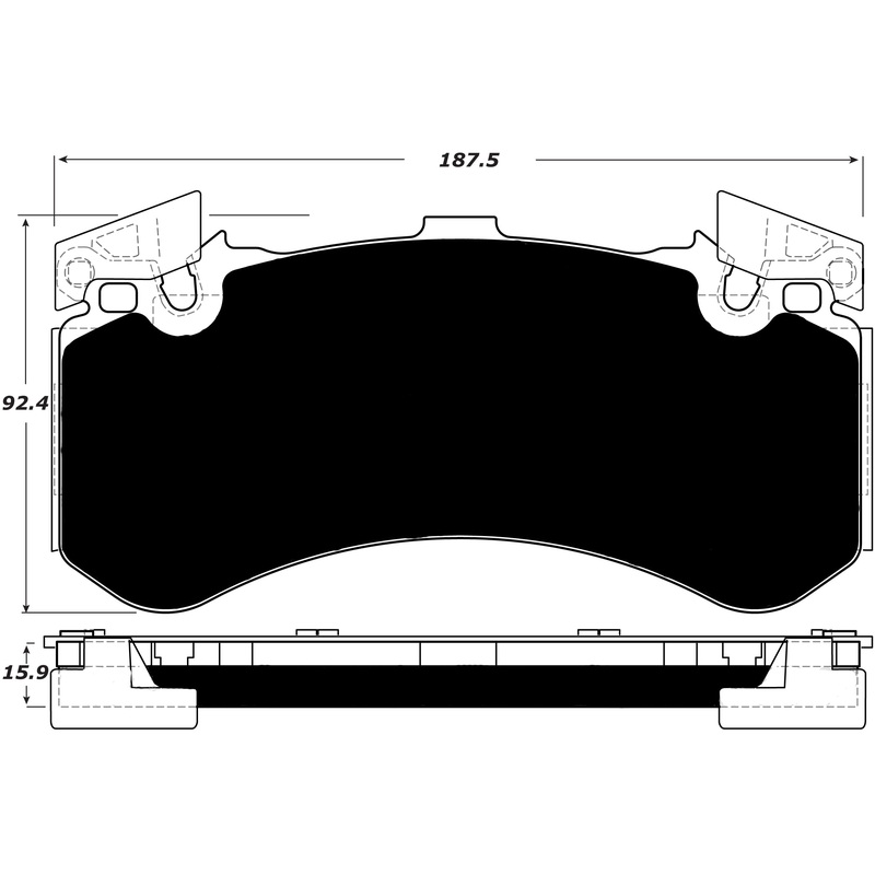 Porterfield Brake Pads for 2012 BENTLEY MULSANNE