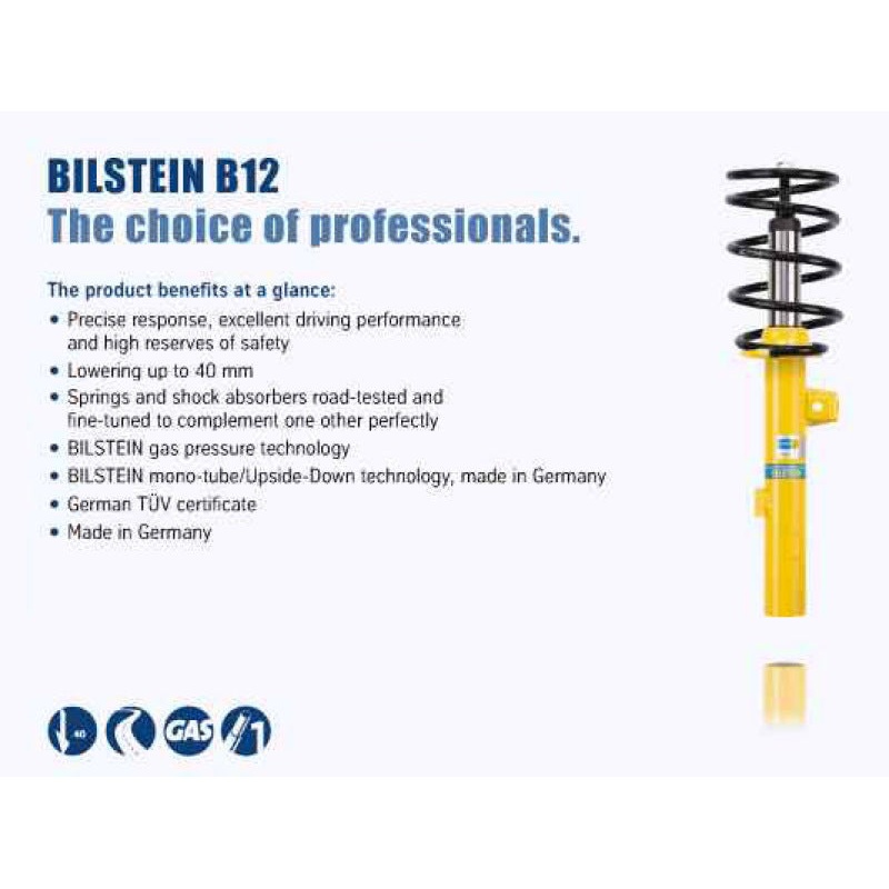 Bilstein B12 2009 Audi A4 Base Front and Rear Suspension Kit