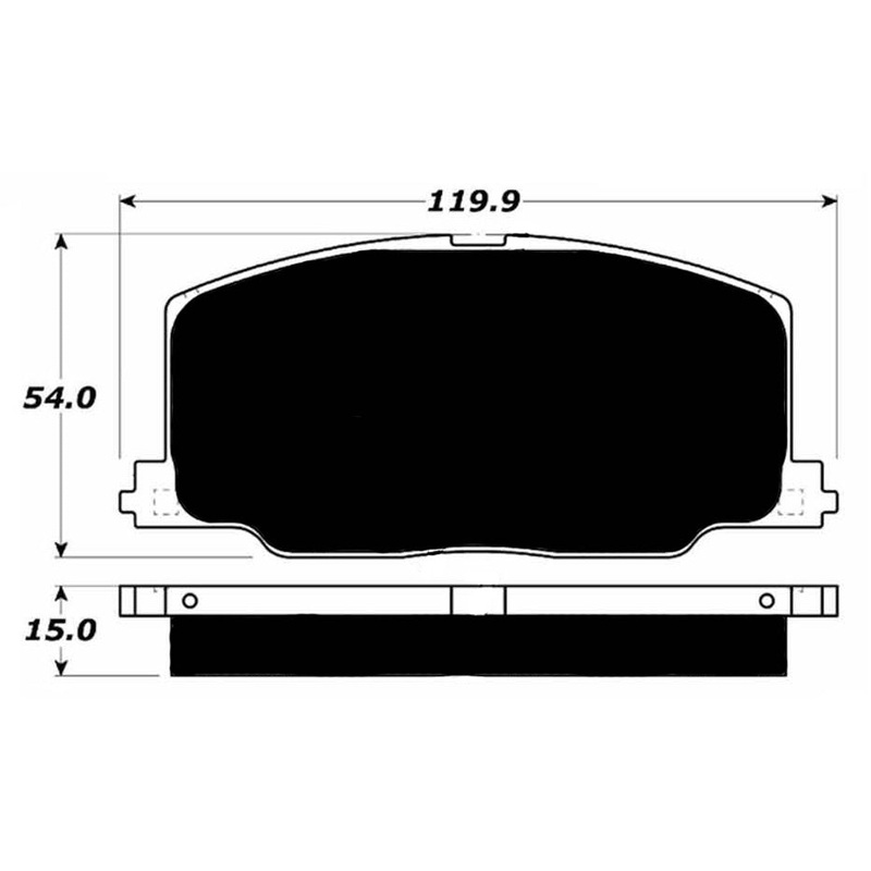Porterfield Brake Pads for 1990 TOYOTA CELICA GT