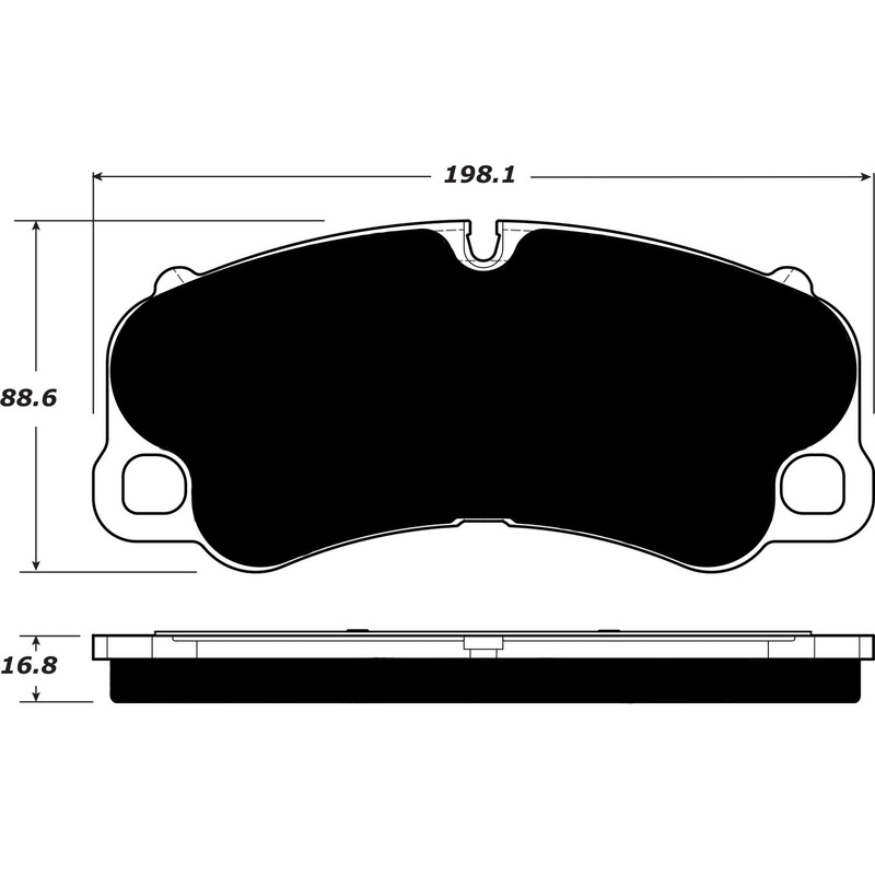 Porterfield Brake Pads for 2015 PORSCHE 918 w/Race Package
