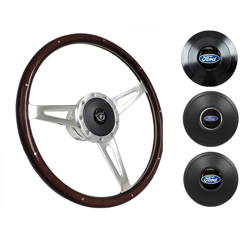 Early Ford Steering Wheel Kit | Deluxe Espresso Wood | ST3053A