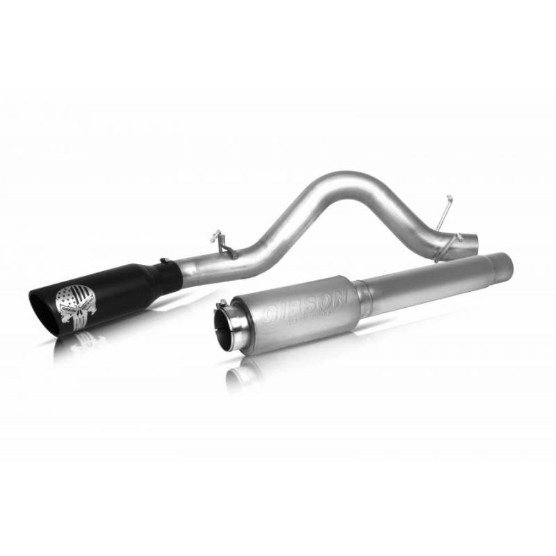 Gibson 04-10 Nissan Titan SE 5.6L 4in Patriot Skull Series Cat-Back Single Exhaust – Stainless