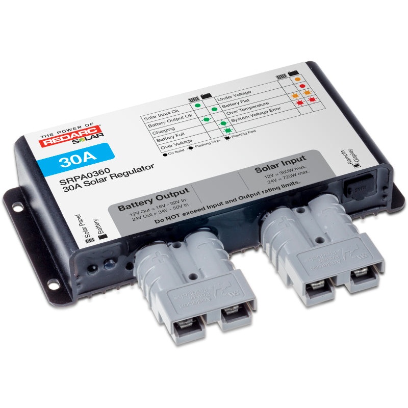 REDARC Solar Regulator w/Anderson Connect – 30A