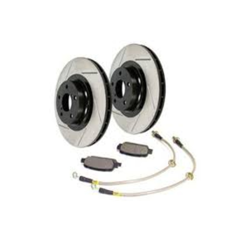 StopTech 10-13 Hyundai Genesis Coupe Front Wheel Slotted Sport Brake Kit