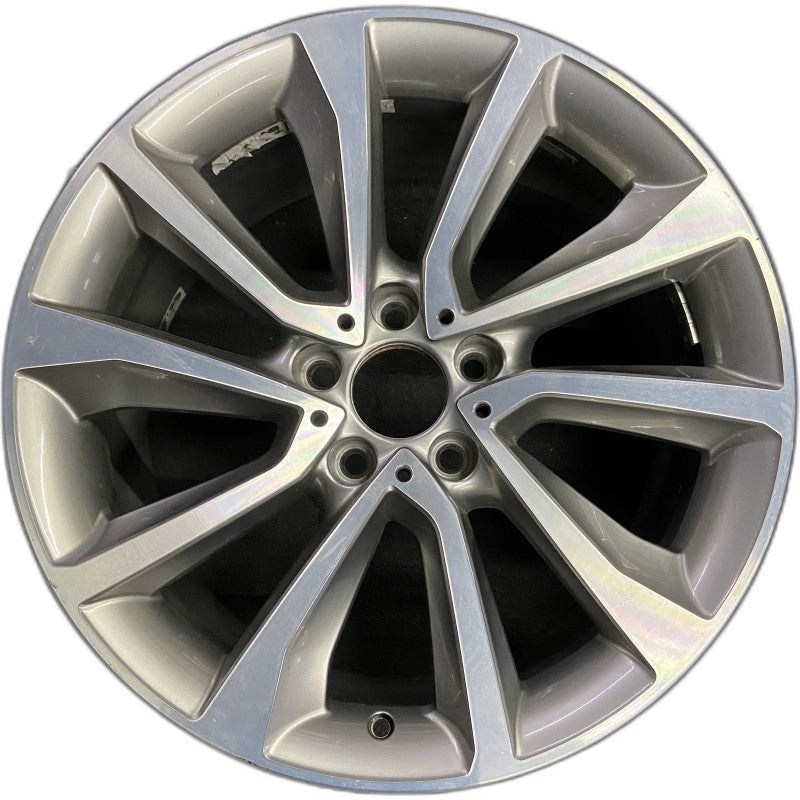 19″ BMW X6 15-17 19×9 alloy 5 spoke V spoke w/dimples between lugs 48mm offset Original OEM Wheel Rim