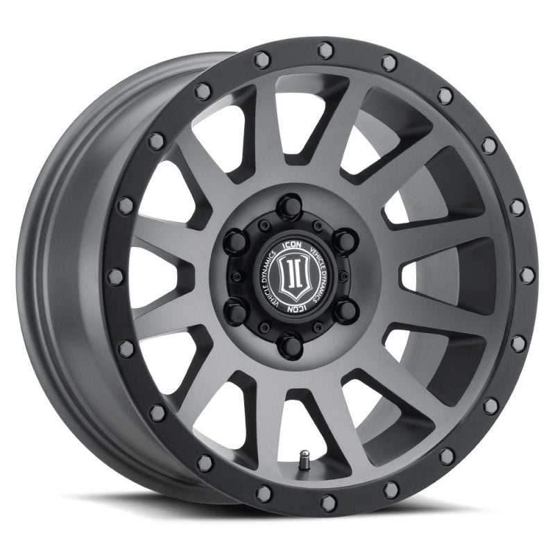ICON Compression 17×8.5 6×5.5 25mm Offset 5.75in BS 95.1mm Bore Titanium Wheel