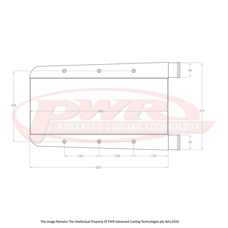 PWR – 68mm Performance Intercooler (Nissan Skyline R32/R33 GTST 89-98)