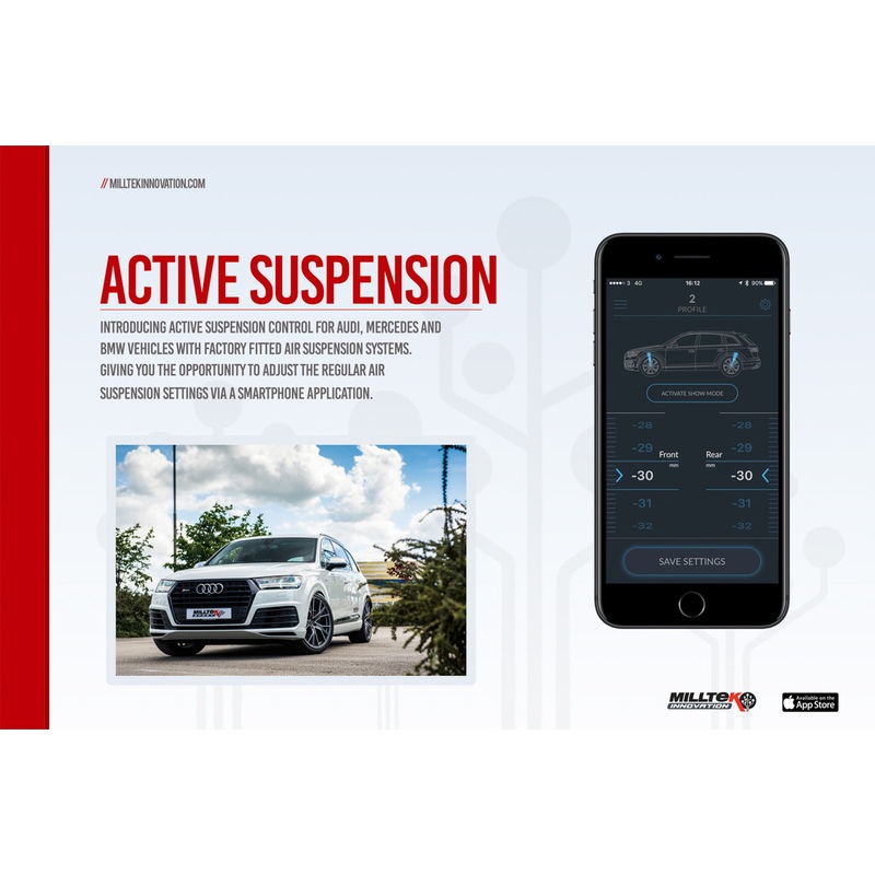 Milltek Bentley Bentayga V8 Diesel 2016 to 2020  ACTIVE SUSPENSION CONTROL