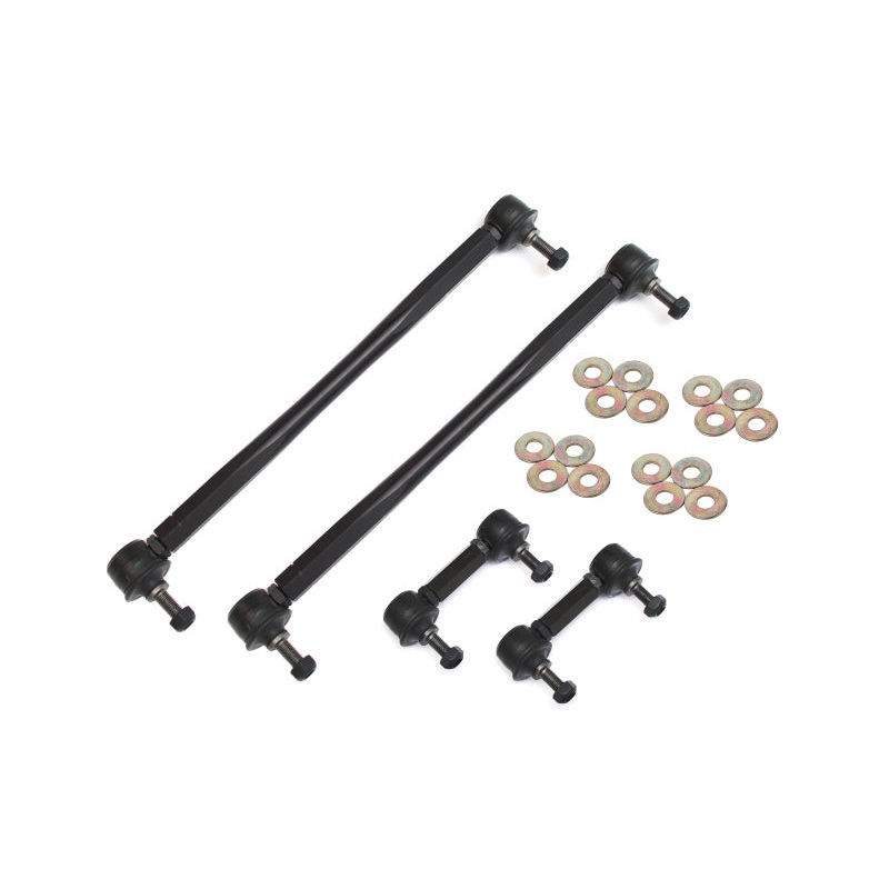 BMR 10-11 5th Gen Camaro Front and Rear Sway Bar End Link Kit – Black