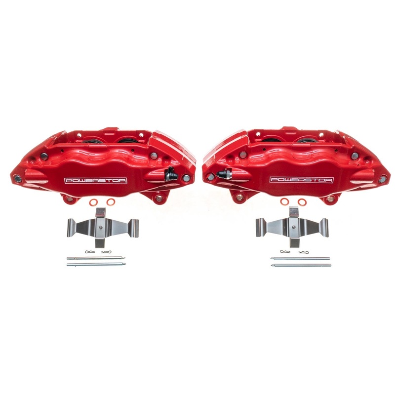 Powerstop Red Powder Coated OE Type Front Brake Calipers – Multiple Subaru Fitments