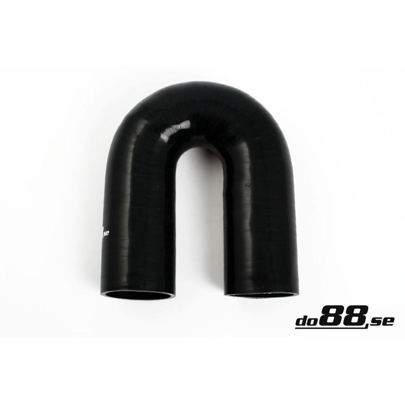 Silicone Hose Black 180 degree 2,75” (70mm)