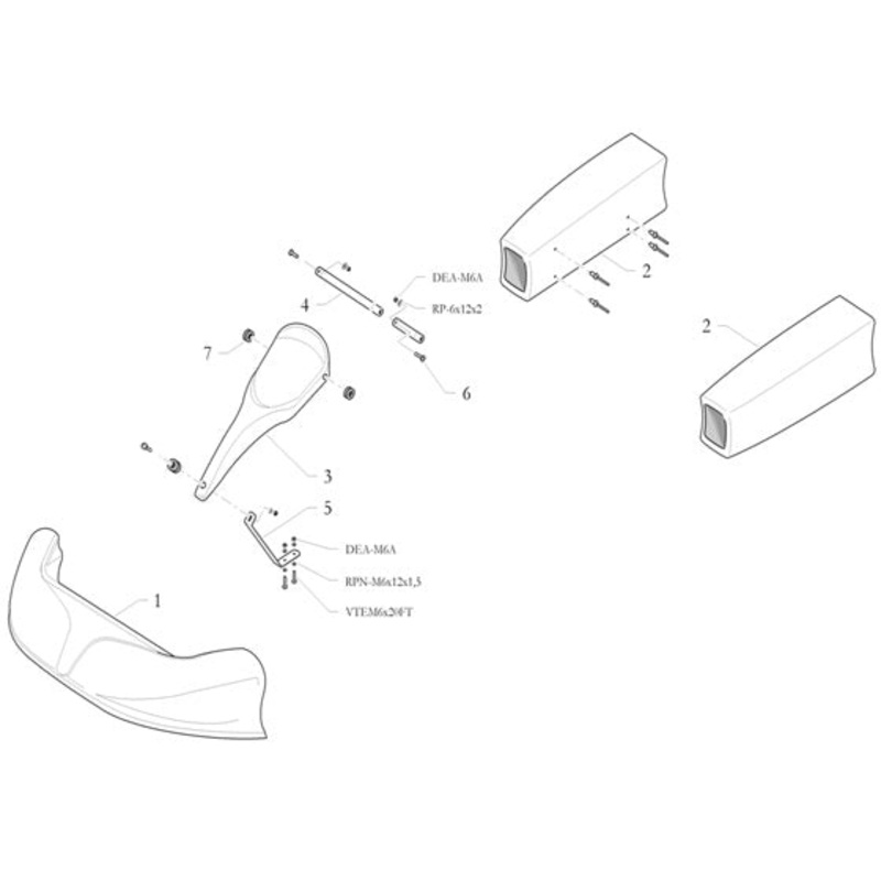 4. 20.7104.06 Birel Kid Kart Driver Panel Bracket