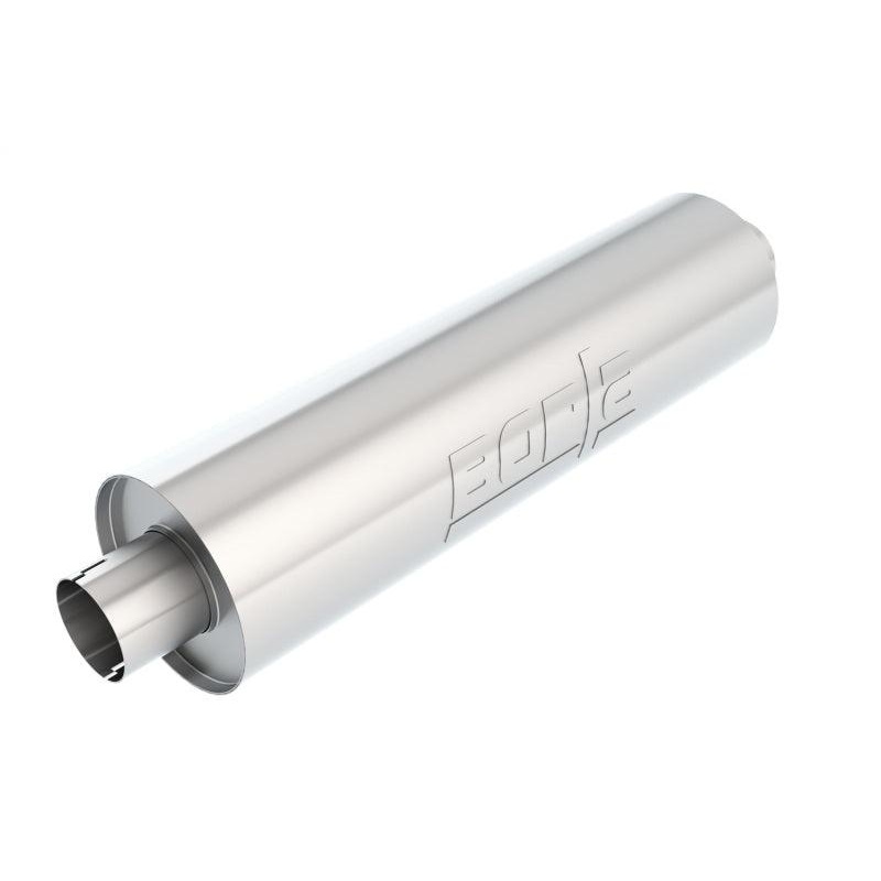 Borla Heavy Duty (Truck) Muffler – 3in Center-Center 24in x 6.75in Round (Notched)