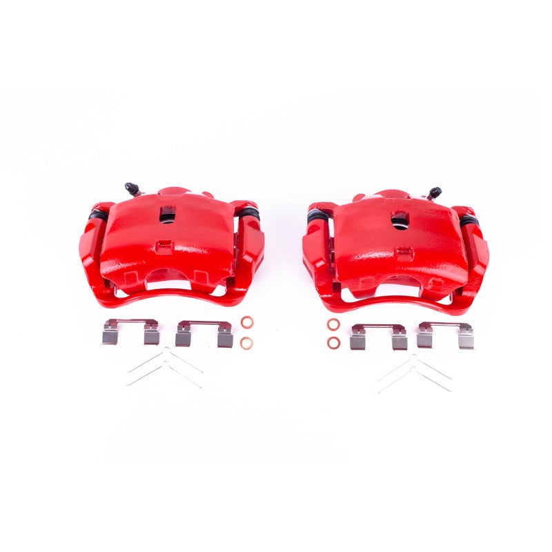 Power Stop 13-15 Acura ILX Front Red Calipers w/Brackets – Pair