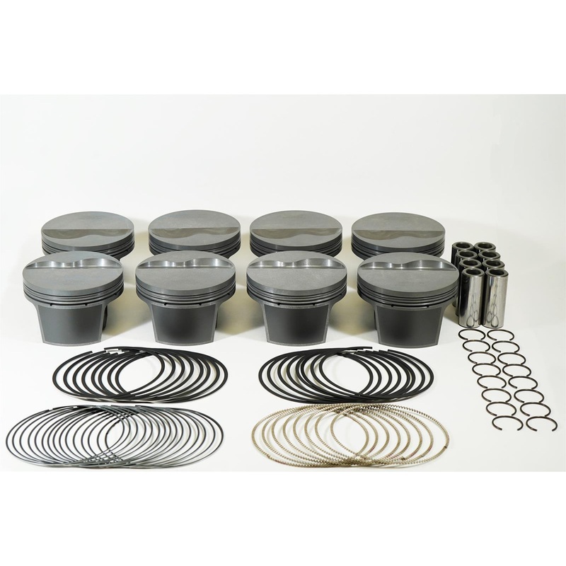 Mahle MS Piston Set 2016 Ford 5.0L 314ci 3.7in Bore 3.65in Stroke 5.933in Rod .866 Pin 7.3cc 12.3 CR
