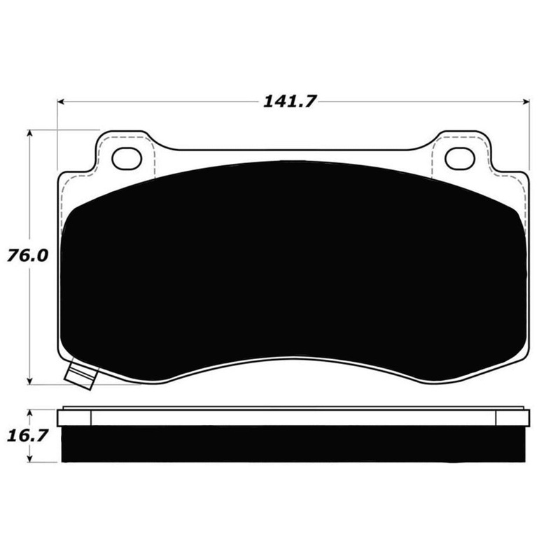 Porterfield Brake Pads for 2015 DODGE CHARGER SRT-8