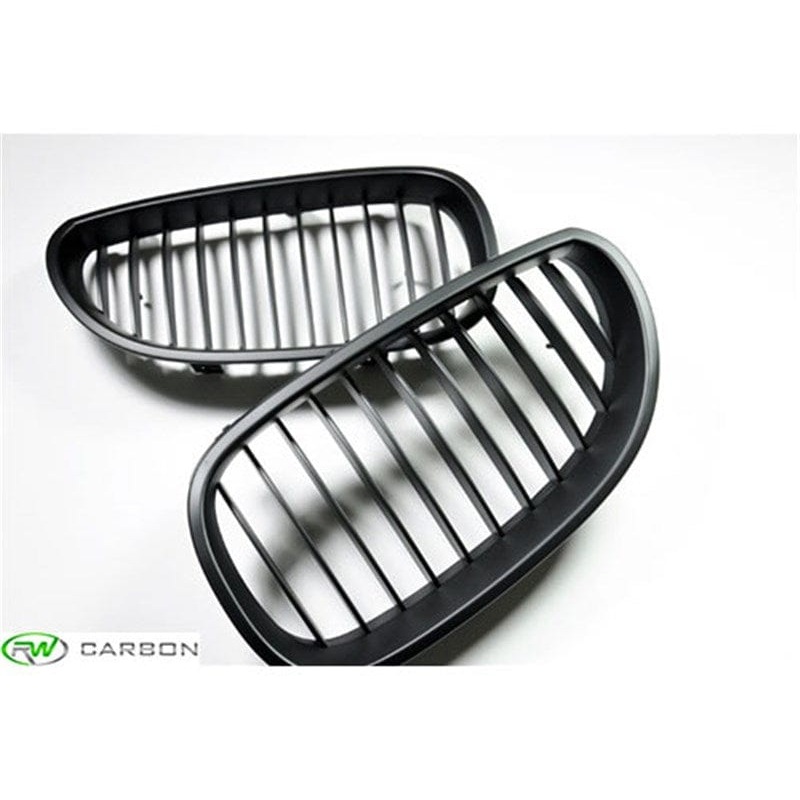 RW Carbon Matte Black Kidney Grilles – BMW / E60 / E61 / 5 Series