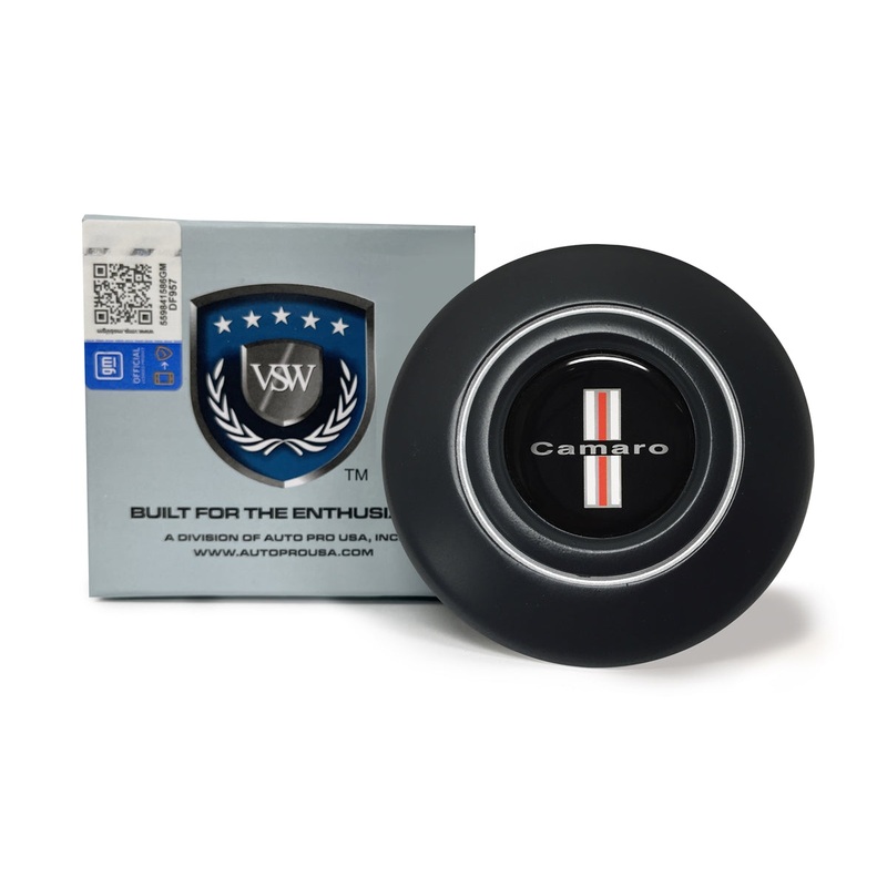 VSW Retro Series | Camaro Tri-Bar | Black Horn Cap | STE1024-19B