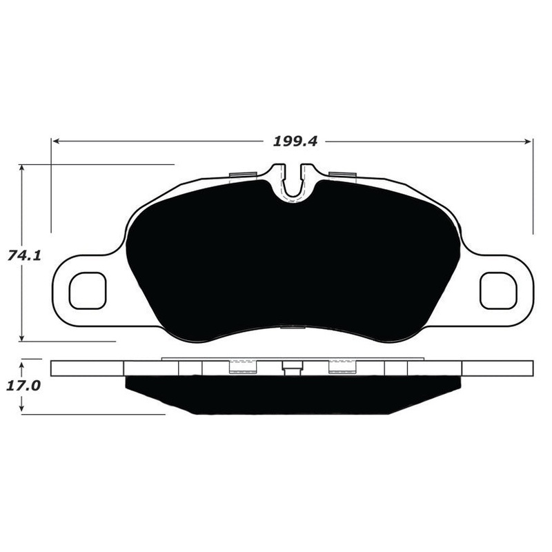 Porterfield Brake Pads for 2014 PORSCHE CAYMAN w/Iron Discs