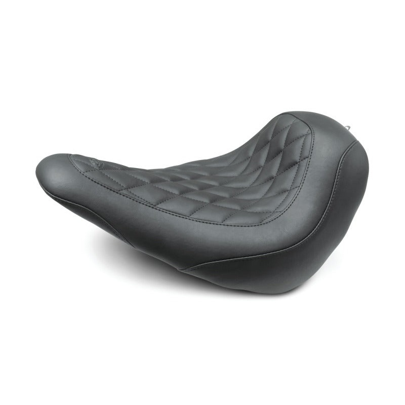 Mustang 18-21 Harley Low Rider, Sport Glide Wide Tripper Solo Seat Diamond Stitch – Black