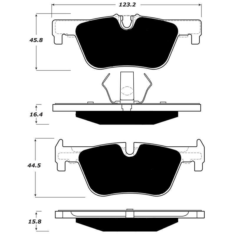Porterfield Brake Pads for 2014 BMW 320i xDrive –  (Exc M Sport Brakes)