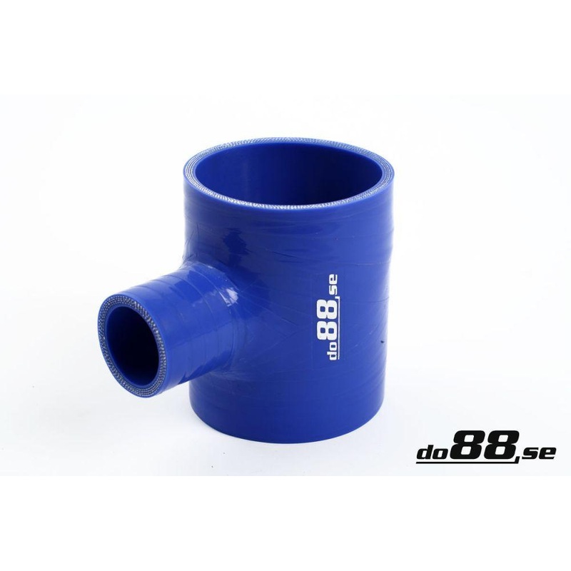 Silicone Hose Blue T 2,75” + 1”  (70mm+25mm)