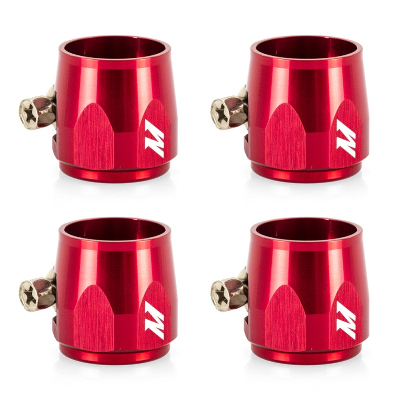 Mishimoto Aluminum -12AN Hex Finishers – Red