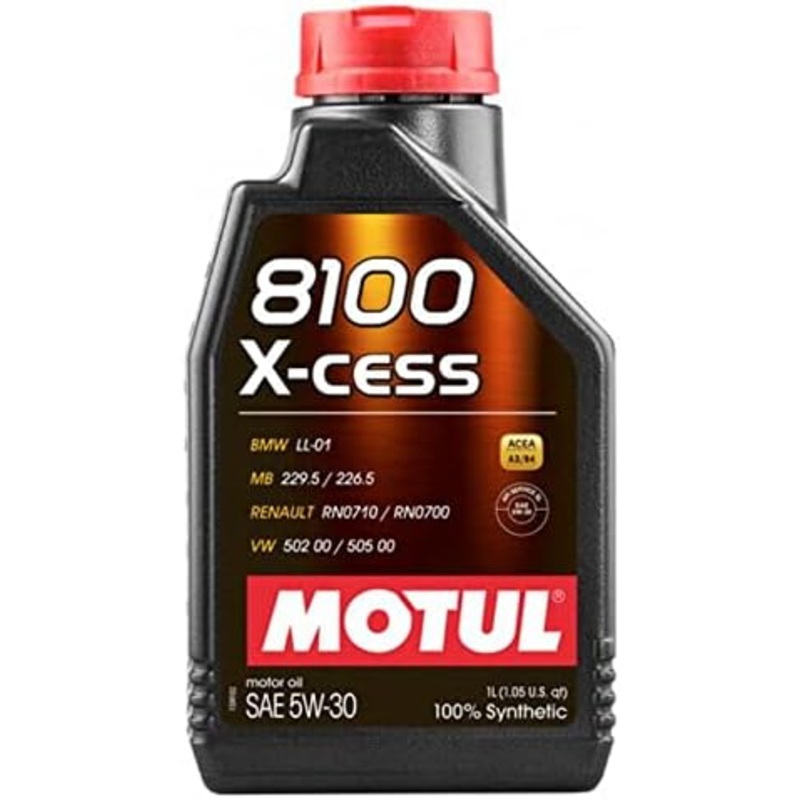 Motul 5W30 8100 X-CESS Synthetic Motor Oil – (108944/108946)