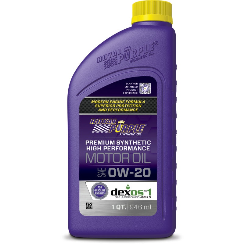 Premium Synthetic 0W-20 Motor Oil – 1 Quart (Case of 6) by Royal Purple
