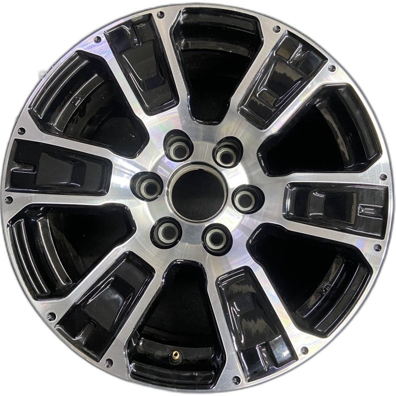 18″ TITAN 17-24 18×8 alloy 6 spoke machined black solid spoke Original OEM Wheel Rim