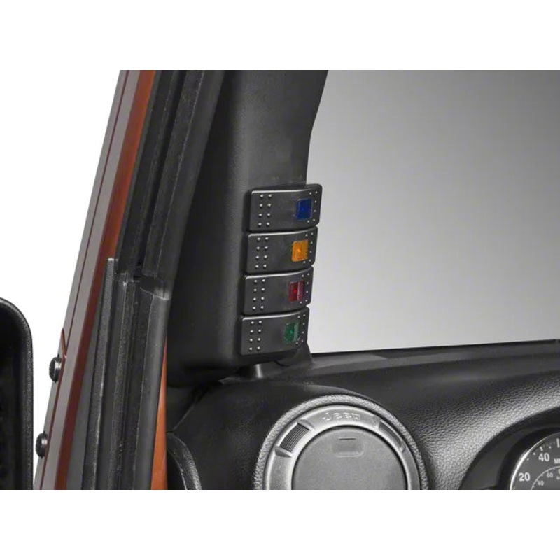A-Pillar Switch Panel with Switches | J111790 | 2007 – 2018 Jeep Wrangler JK JKU