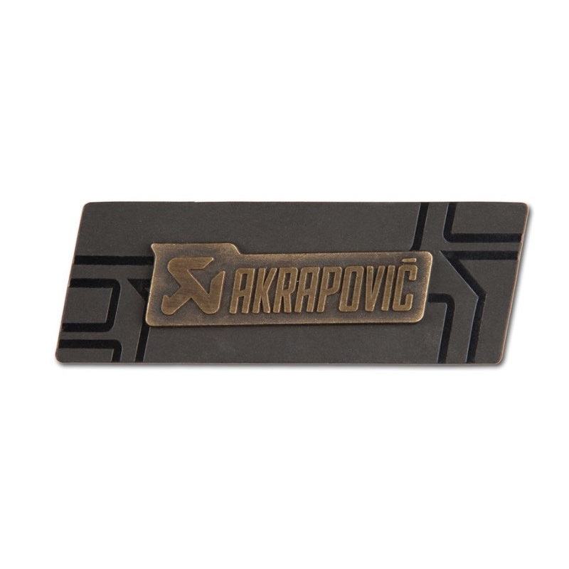 Akrapovic Brass sign badge