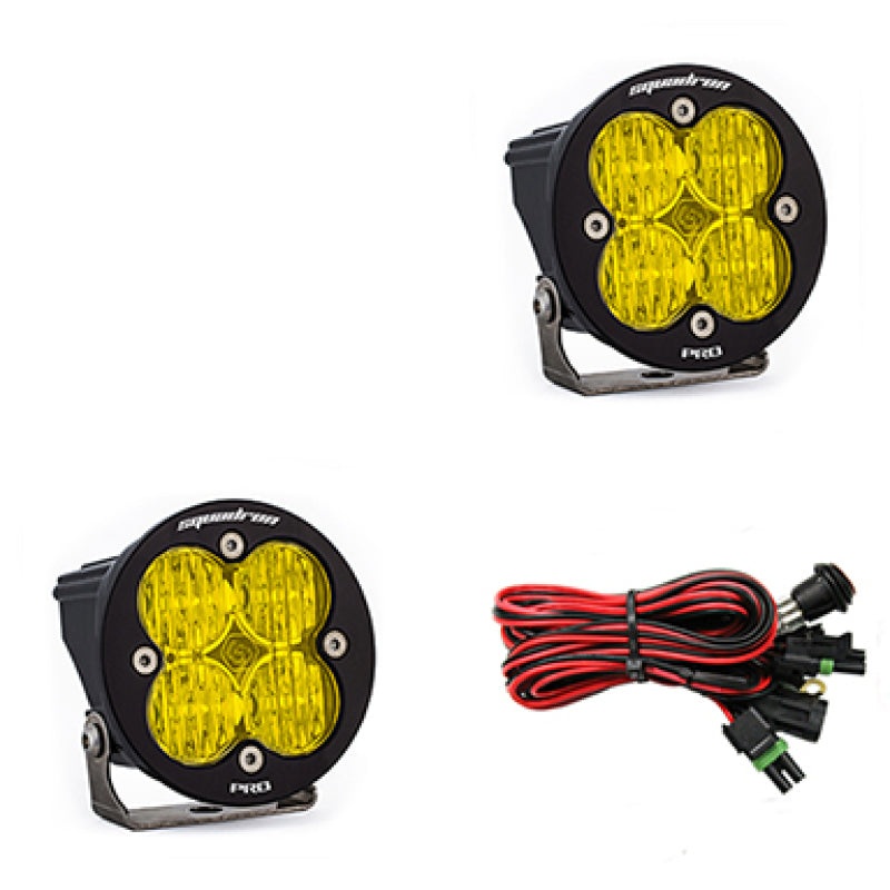 Baja Designs Squadron R Pro Wide Cornering Pair LED Light Pods – Amber